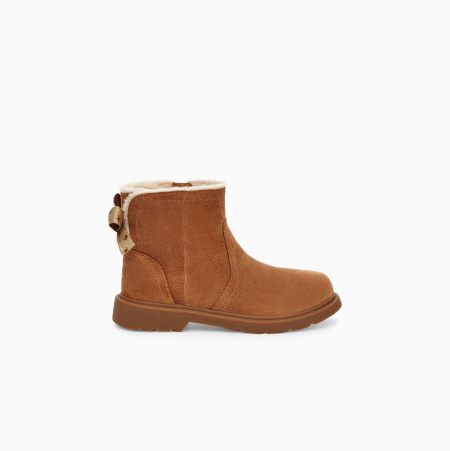 UGG Lynde Brown Boots for Kids (FJIX03895)